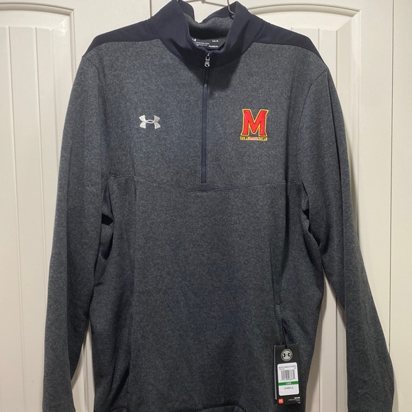 UA elite fleece 1/4 zip with Maryland M size large - Picture 1 of 2